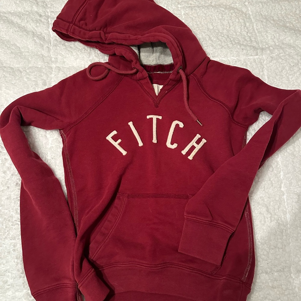 Abercrombie & Fitch Burgundy Hoodie